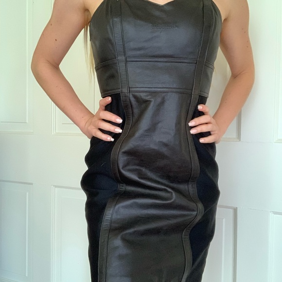 HarleyDavidson Dresses Vintage Harley Davidson Leather Dress Sexy